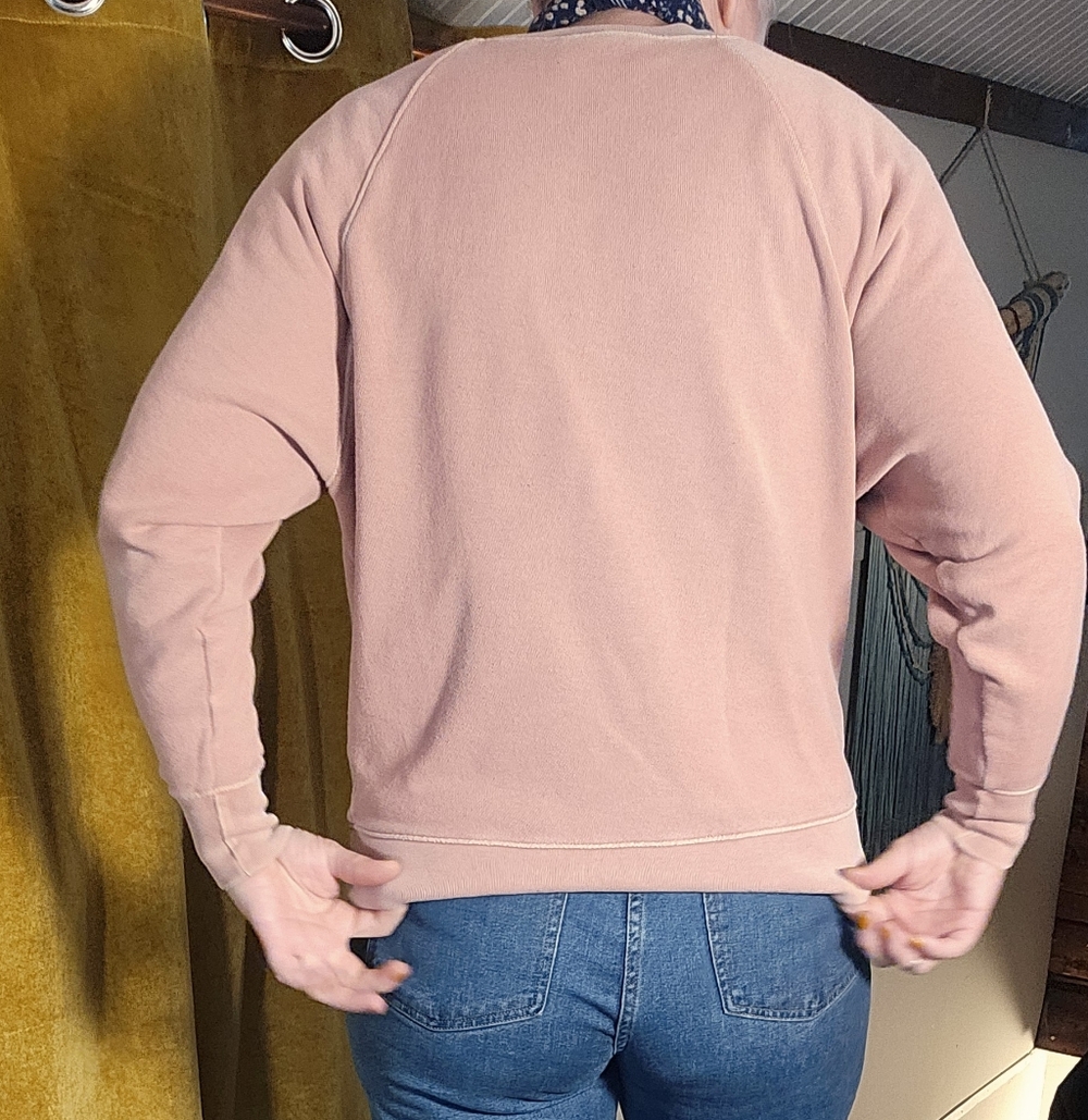 Aerie Pink Textured Sweatshirt - Picture 5 of 7